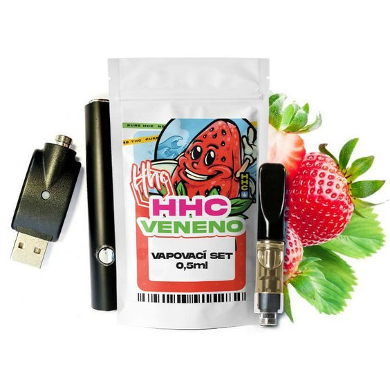 Conjunto CBD HHC checo Bateria + Cartucho Veneno, 94 %, 0,5 ml