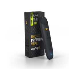 Eighty8 Superstrong HHC Vape Green Apple, 84 % HHC, 15 % HHCP, CCELL, 0,5 ml.