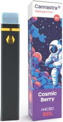 Cannastra H4CBD Vape Pen de unică folosință Cosmic Berry, H4CBD 95 %, 1 ml