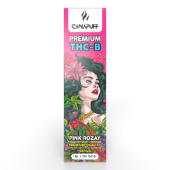 CanaPuff Vape Pen za enkratno uporabo Pink Rozay, 79 % THCB, 1 ml