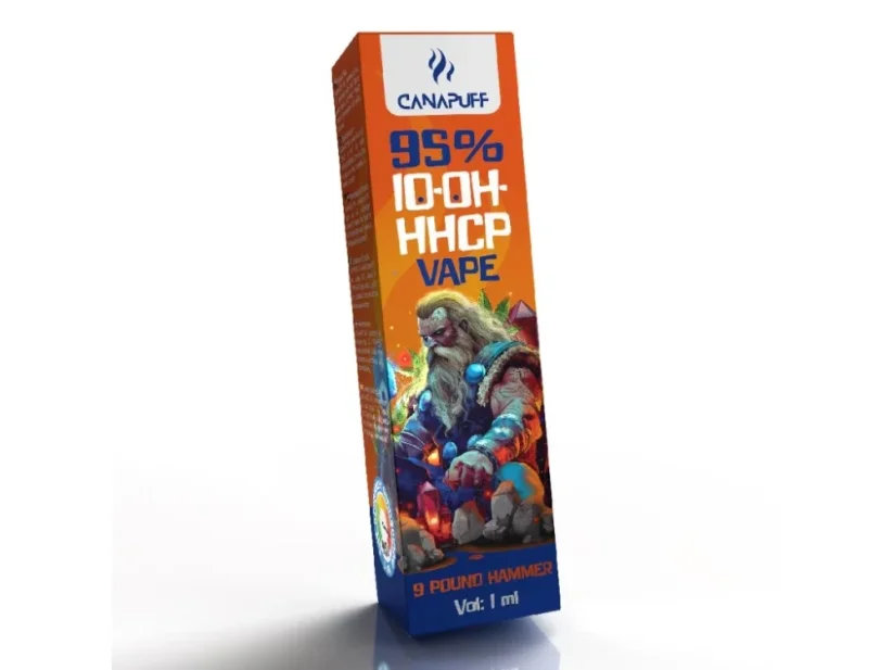 "CanaPuff 10-OH-HHCP" vienkartinis Vape Pen 9 svarų plaktukas, 10-OH-HHCP 95 %, 1 ml