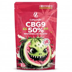 CanaPuff CBG9 Fleurs Pastèque Mojito, 50 % CBG9, 1 g - 5 g