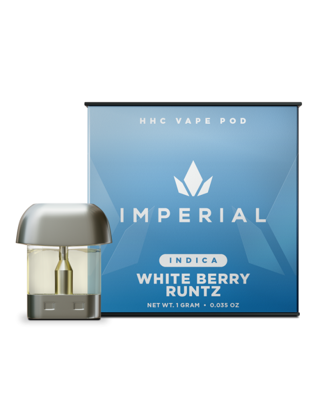 Imperial Vape Pod White Berry Runtz 1G HHC Pod system :: Hot House Cucumber