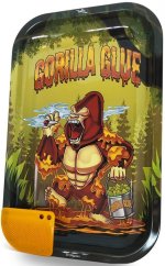 Best Buds Gorilla Glue Grand plateau à roulettes en métal avec carte de broyage magnétique