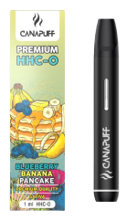 CanaPuff Blueberry Banana Pancake 96 % HHC-O - Kertakäyttöinen höyrykynä, 1 ml