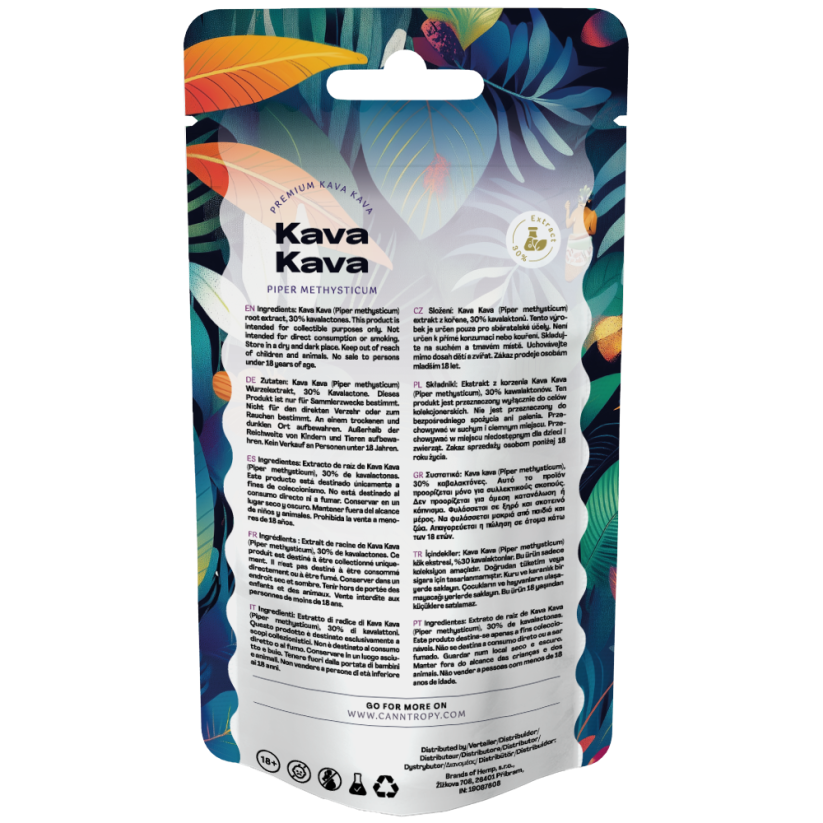 Canntropy Kava Kava (Piper methysticum) šaknų ekstraktas 30% kavalaktonų, 5g - 100g