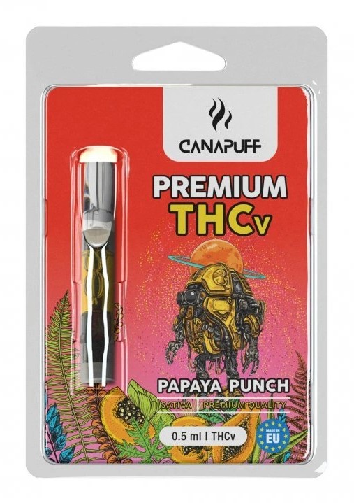 CanaPuff THCV patruuna PAPAYA PUNCH, THCV 79 %, 0,5 ml