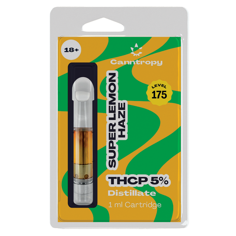 Canntropy THCP Cartuccia Super Lemon Haze - 5 % THCP, 90 % CBD, 1 ml