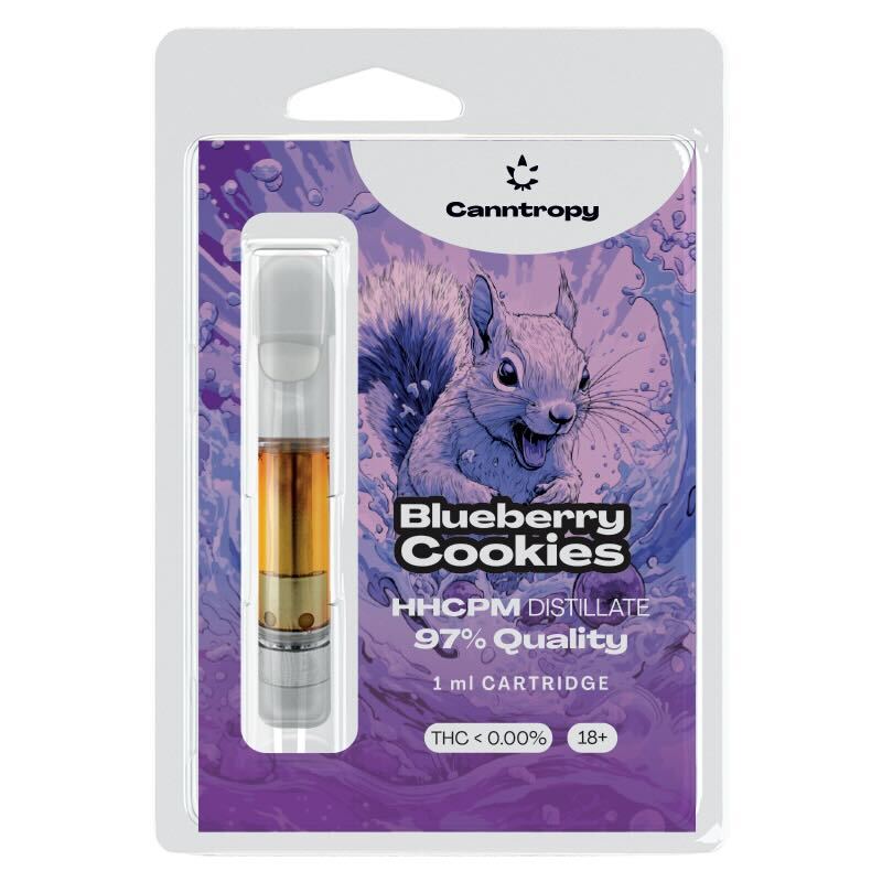 Canntropy HHCPM Cartridge Blueberry Cookies, HHCPM 97% guality, 1 ml