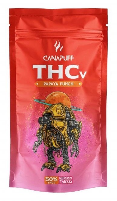 CanaPuff THCV Λουλούδι PAPAYA PUNCH, THCV 50 %, 1 - 5 g