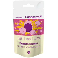 Cannastra 8-OH-HHC Kukka Purple Boom 90 % laatu, 1 g - 100 g