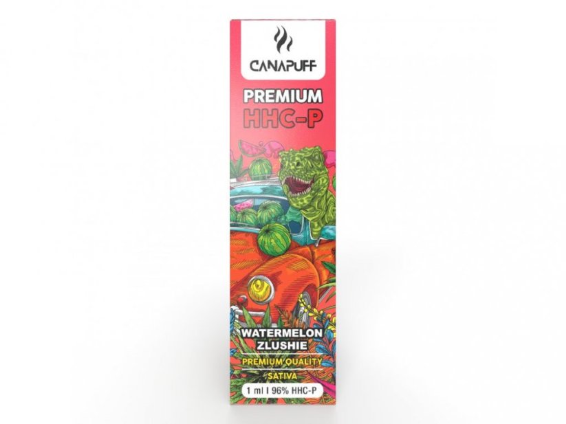 CanaPuff Vape Pen de unică folosință Watermelon Zlushie, 96% HHCP, 1 ml