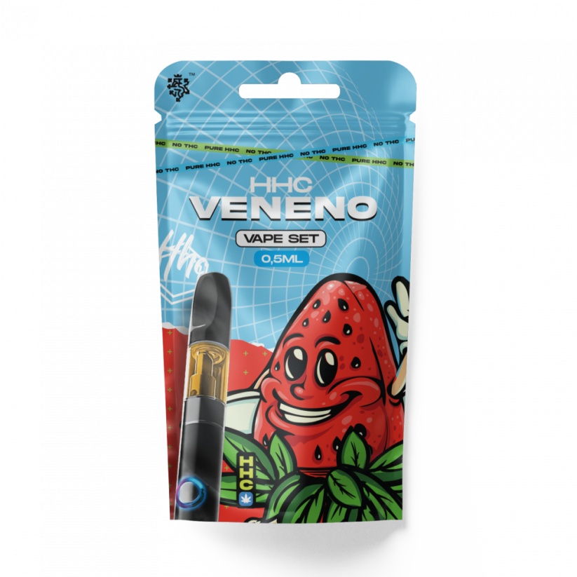 Conjunto CBD HHC checo Bateria + Cartucho Veneno, 94 %, 0,5 ml