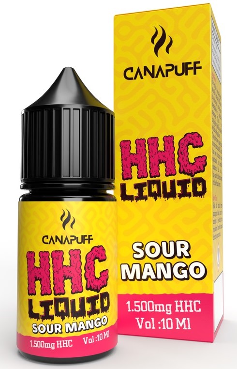 CanaPuff HHC Vloeibaar Zure Mango, 1500 mg, 10ml