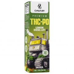 CanaPuff ühekordselt kasutatav Vape Pen Lemon Diesel Lift, 79 % THCPO, 1 ml