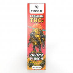 CanaPuff Papaya Punch 79 % THCv - Stylo à vaper jetable, 1 ml