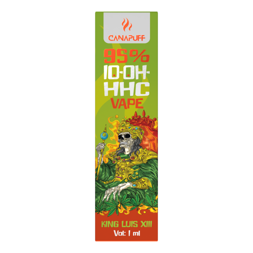 CanaPuff 10-OH-HHC Wegwerp Vape Pen Koning Luis XIII, 10-OH-HHC 95 %, 1 ml