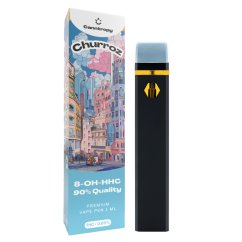 Canntropy 8-OH-HHC Vape Pen Churroz, 8-OH-HHC 90% kvaliteet, 1ml