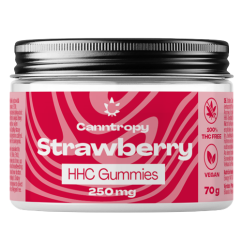 Canntropy HHC Fruit Gummies Strawberry, 250 mg HHC, 10 pcs x 25 mg, 70 g