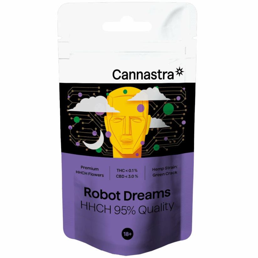 Cannastra HHCH Kukka Robot Dreams, HHCH 95% laatu, 1g - 100 g - 100 g