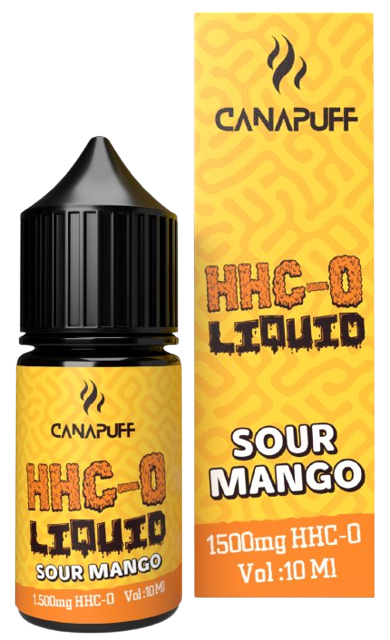 CanaPuff HHC-O Folyékony savanyú mangó, 1500 mg, 10 ml