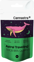 Cannastra THCB-blomma Astral Traveling, THCB 95% kvalitet, 1g - 100 g