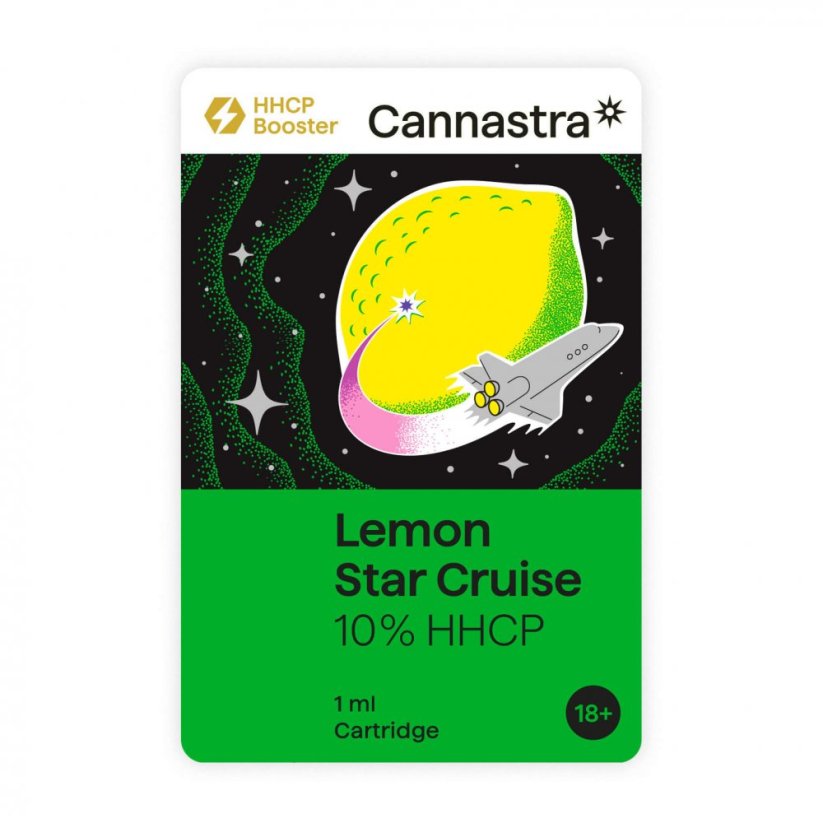 Cannastra HHCP Cartuș Lemon Star Cruise, 10 %, 1 ml