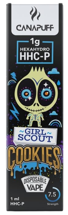 CanaPuff Girl Scout Cookies 96 % HHCP - Vienreizlietojamais vape pildspalva, 1 ml