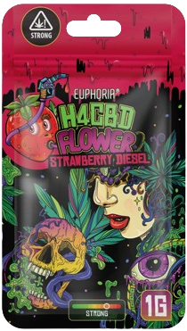Euphoria H4CBD Flores Fresa Diesel, H4CBD 20 %, 1 g