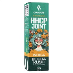 "CanaPuff HHCP Preroll Bubba Kush", 65 % HHCP, 2 g