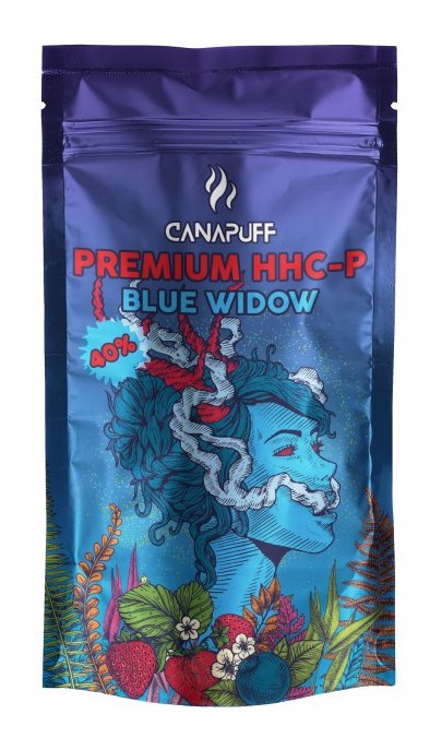 CanaPuff - BLUE WIDOW 40 % - Premium HHCP Blomst, 1g - 5g