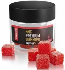 Eighty8 HHC Gummies Strawberry, 10 vnt., 250 mg