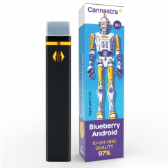 Cannastra 10-OH-HHC Vape Pen Heidelbeere Android, 10-OH-HHC 97% Qualität, 1ml