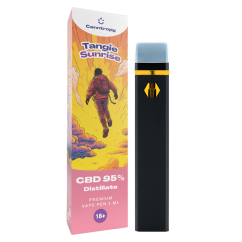 Canntropy CBD ühekordselt kasutatav Vape Pen Tangie Sunrise, CBD 95%, 1 ml