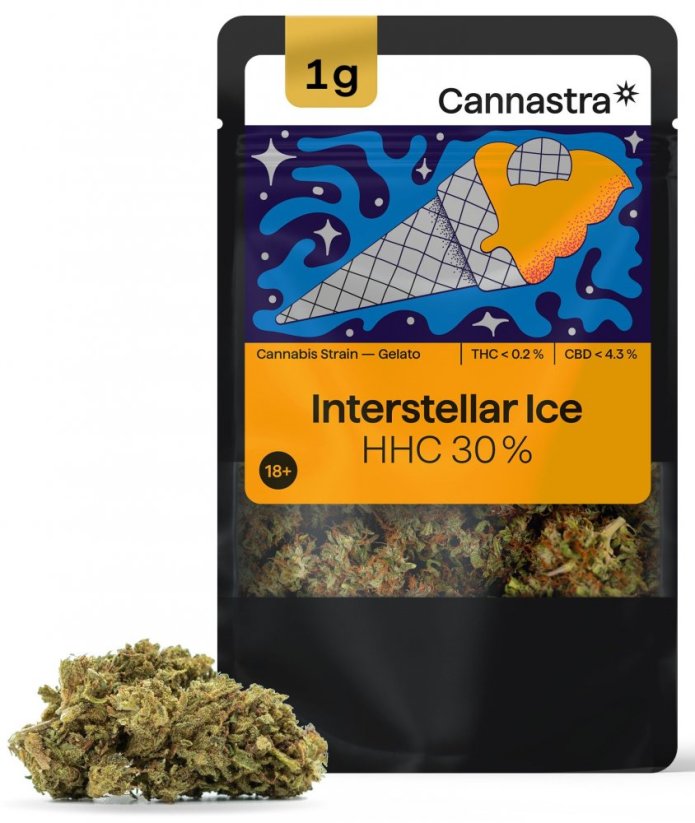 Cannastra HHC Flor Interstellar Ice 30 %, 1 - 100 g