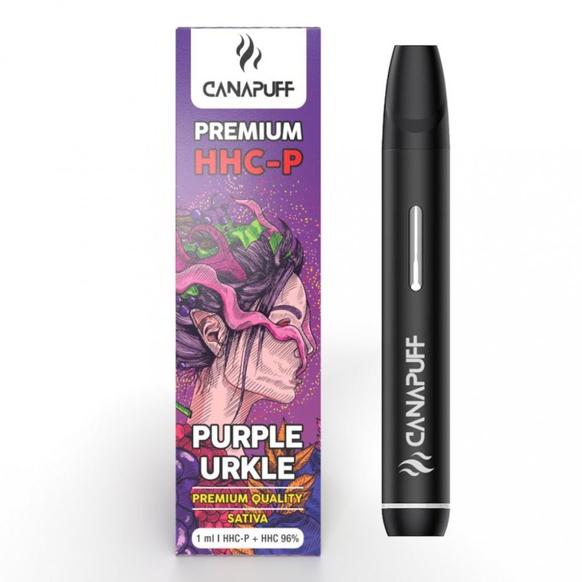 CanaPuff PURPLE URKLE 96% HHCP - Egyszer használatos vape pen, 1 ml