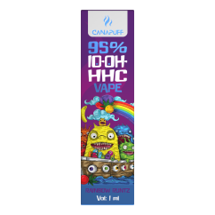 CanaPuff 10-OH-HHC Vape Pen de unică folosință Rainbow Runtz, 10-OH-HHC 95 %, 1 ml