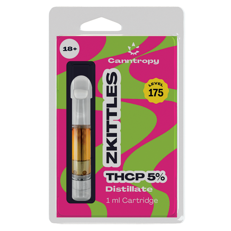 Canntropy THCP-patron Zkittles - 5 % THCP, 90 % CBD, 1 ml