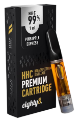 "Eighty8 HHC Cartridge Pineapple Express" - 99 % HHC, 1 ml