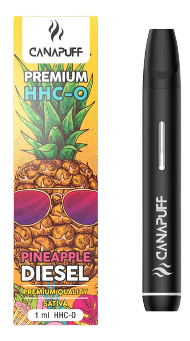 CanaPuff Pineapple Diesel 96 % HHC-O - Kertakäyttöinen höyrykynä, 1 ml