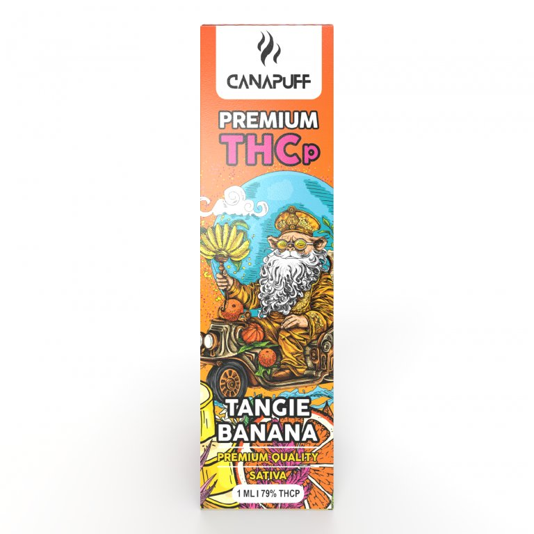 CanaPuff Tangie Banana 79 % THCp - Pix de vape de unică folosință, 1 ml