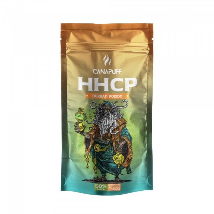 CanaPuff HHCP fleur POISON DURBAN, 50 % HHCP, 1 g - 5 g