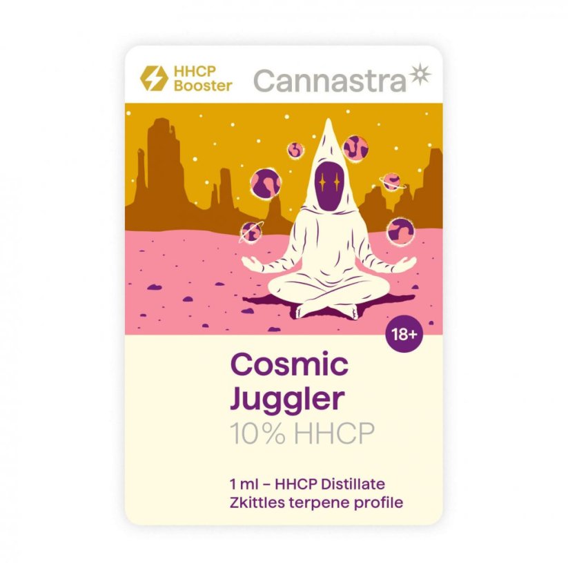 Cannastra HHCP kasetne Cosmic Jugler (Zkittles), 10%, 1 ml