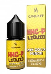 CanaPuff HHCP Líquido Ponche de Oro 24K, 1500 mg, 10 ml