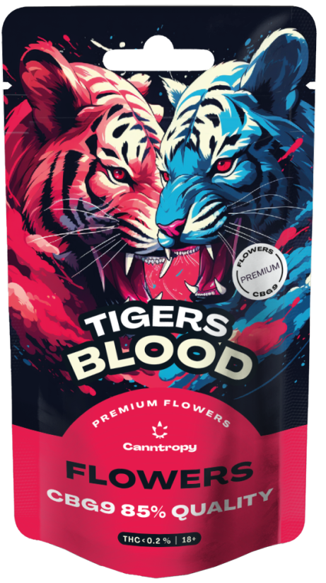 Canntropy CBG9 Flores Sangue de Tigre, CBG9 85% de qualidade, 1 - 100 g
