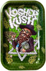 "Best Buds Kosher Kush" metalinis ritininis padėklas, vidutinis, 17x28 cm