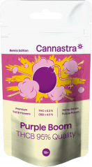 Cannastra THCB Flower Purple Boom, THCB 95% de qualidade, 1g - 100 g