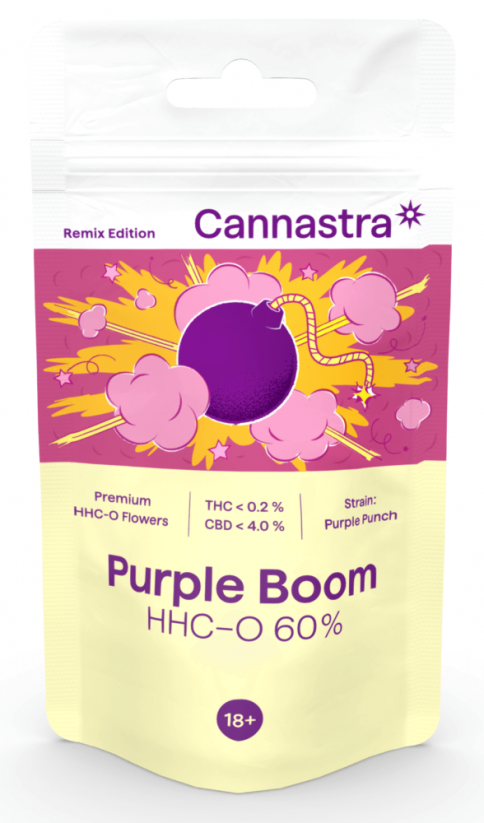 Cannastra HHC-O Flower Purple Boom 60%, 1 g - 100 g