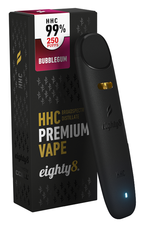 Eighty8 HHC Vape Bubblegum, 99 % HHC, 0,5 ml