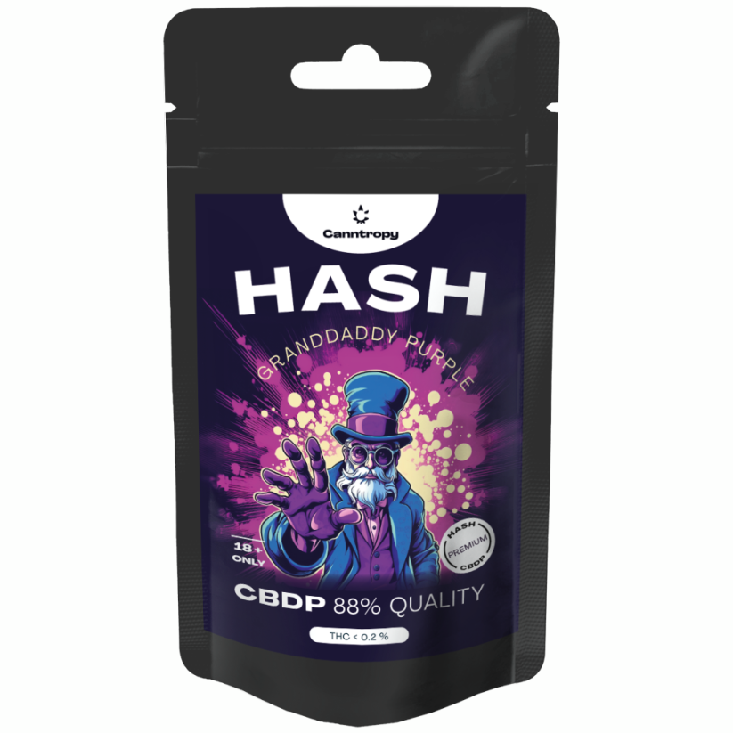 Canntropy CBDP Hash Granddaddy Purple, CBDP 88% kvalitātes, 1 g - 5 g